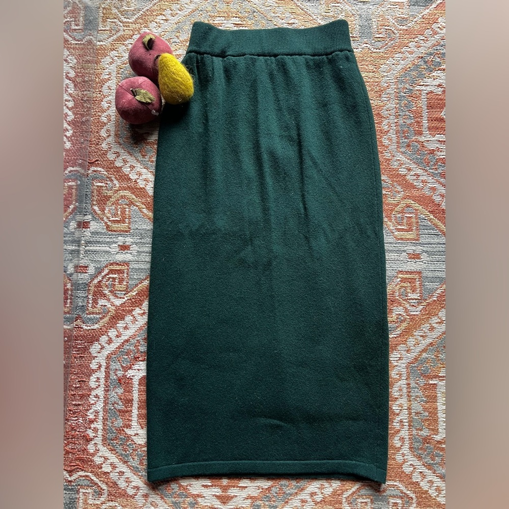 Vintage 90s United Colors Of Benetton Forest Green Pencil Skirt